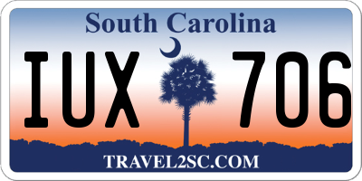 SC license plate IUX706