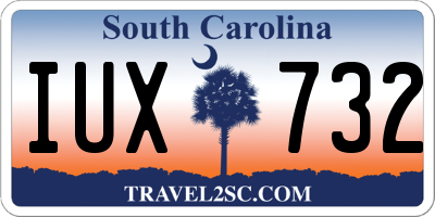 SC license plate IUX732