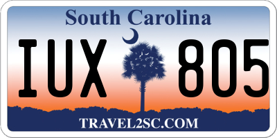 SC license plate IUX805