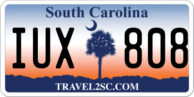 SC license plate IUX808