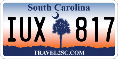 SC license plate IUX817
