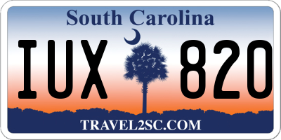 SC license plate IUX820