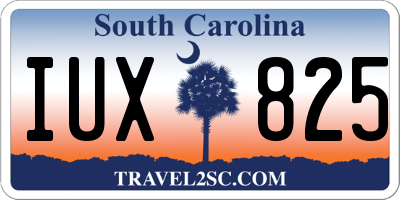 SC license plate IUX825