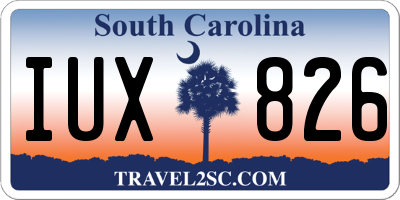 SC license plate IUX826