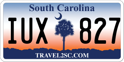 SC license plate IUX827
