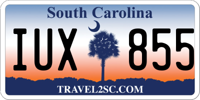 SC license plate IUX855