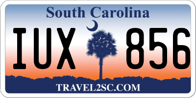 SC license plate IUX856
