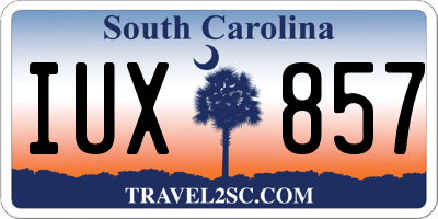 SC license plate IUX857
