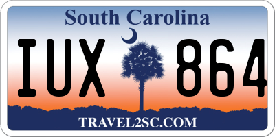 SC license plate IUX864
