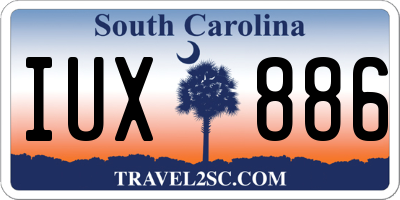 SC license plate IUX886