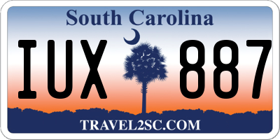 SC license plate IUX887