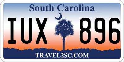 SC license plate IUX896