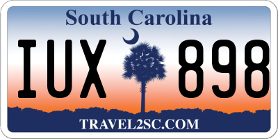 SC license plate IUX898