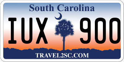 SC license plate IUX900
