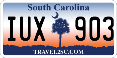 SC license plate IUX903