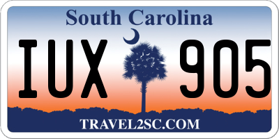 SC license plate IUX905