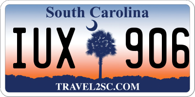 SC license plate IUX906