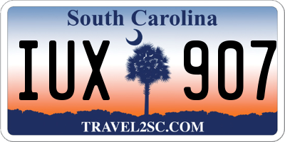 SC license plate IUX907