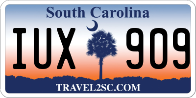 SC license plate IUX909