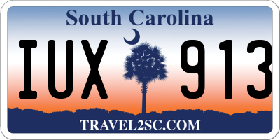 SC license plate IUX913
