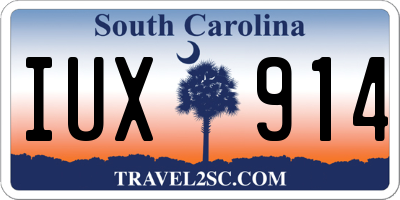 SC license plate IUX914