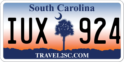 SC license plate IUX924