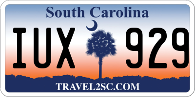 SC license plate IUX929