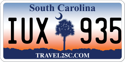 SC license plate IUX935