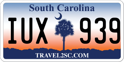 SC license plate IUX939