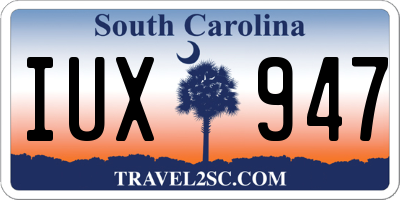 SC license plate IUX947