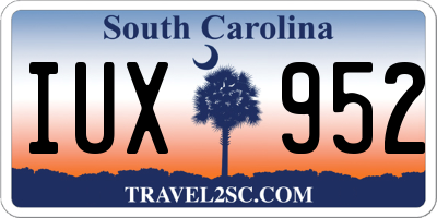 SC license plate IUX952