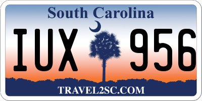 SC license plate IUX956