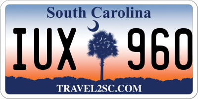 SC license plate IUX960