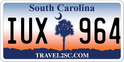 SC license plate IUX964
