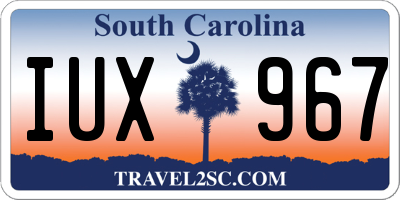 SC license plate IUX967