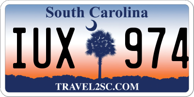 SC license plate IUX974