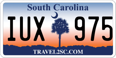 SC license plate IUX975
