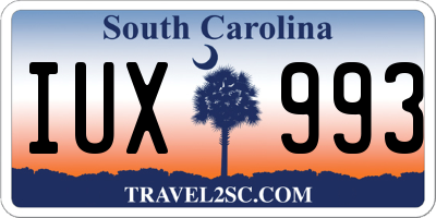 SC license plate IUX993