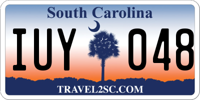 SC license plate IUY048