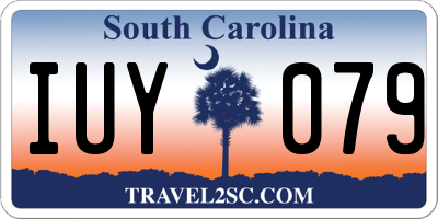 SC license plate IUY079