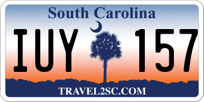 SC license plate IUY157