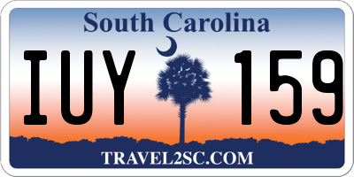 SC license plate IUY159