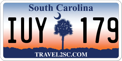 SC license plate IUY179