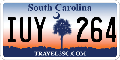SC license plate IUY264