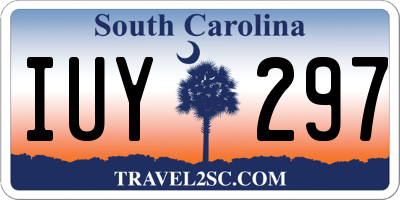 SC license plate IUY297