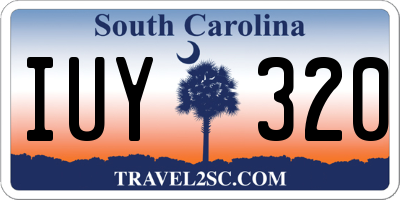 SC license plate IUY320