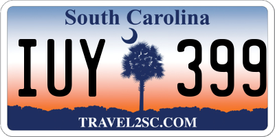 SC license plate IUY399