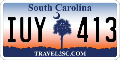 SC license plate IUY413