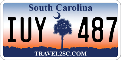 SC license plate IUY487