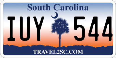 SC license plate IUY544